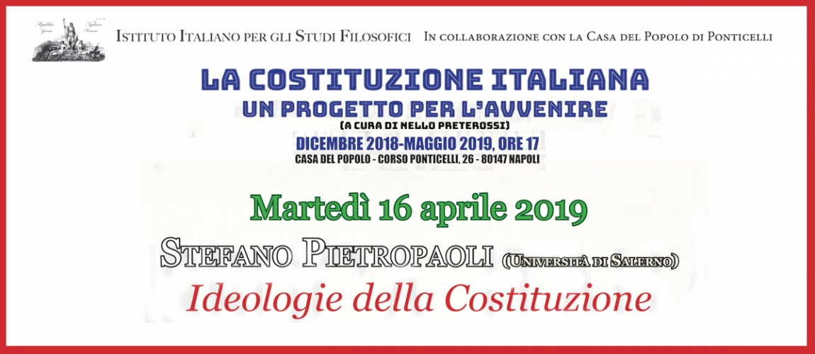 Seminario IDEOLOGIE DELLA COSTITUZIONE&nbsp;